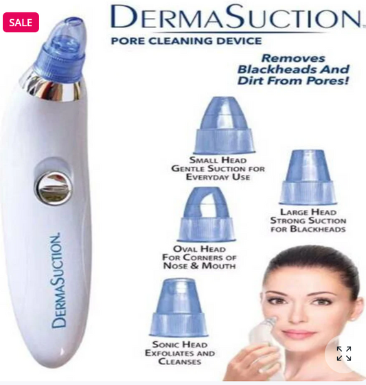 Blackhead Removal Machine Derma Suction 4 in 1 Black Head Remover Machine - Acne Pore Cleaner Vacuum Suction Tool Blackhead Removal On Nose Sucking Machine