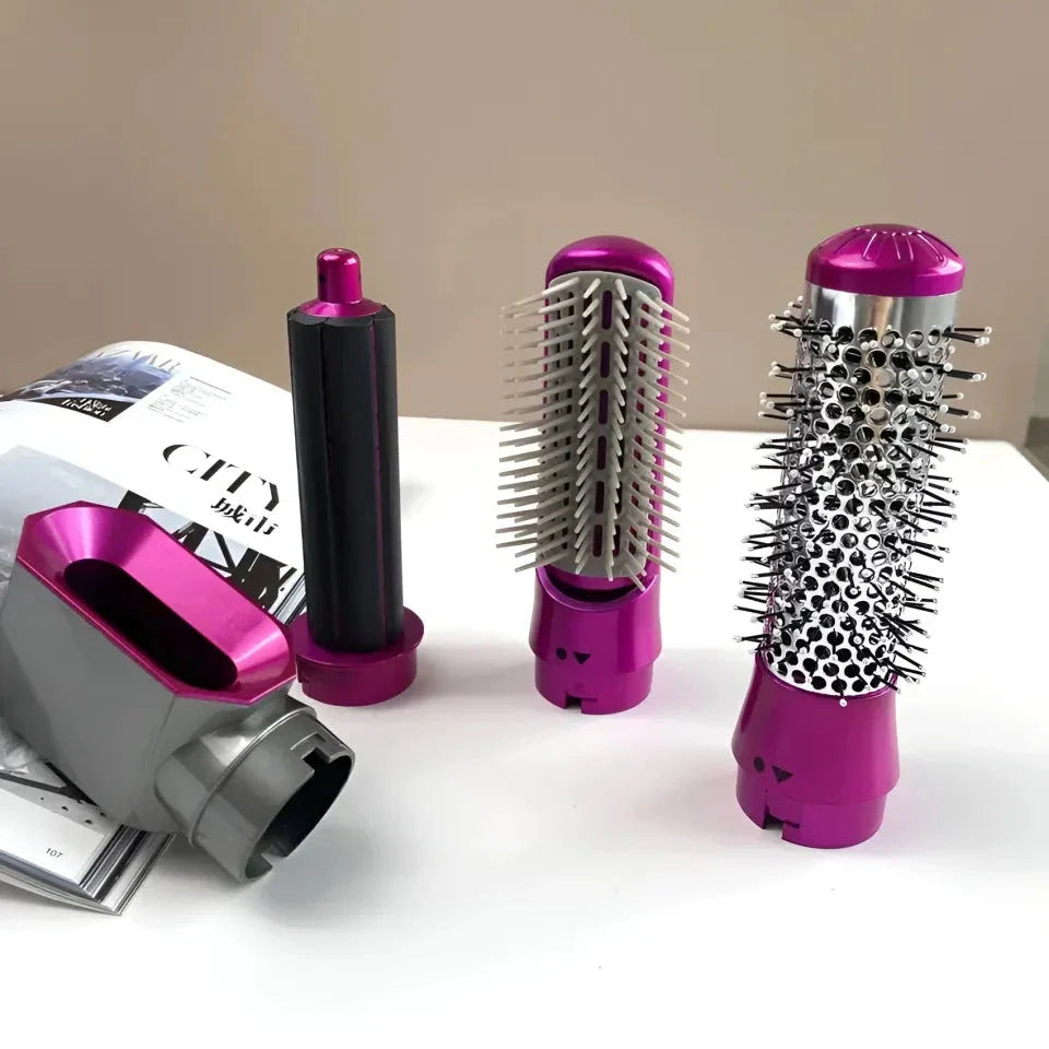 Babe - Hair Dryer - hairdryer - Professiona Hair Dryer Brush & 5 in 1 Air Styler, 5 in 1 Hair Dryer Hot Air Brush Styler and Volumizer Hair Straightener Curle Straightener, with Carrying Case/hair dryer for women My Store