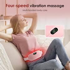 Babe - Period Pain Cramp Relief Belt -Massager machine-Portable Menstrual Heating Pad, Heated for Menstrual Cramp Relief with 3 Heat Levels & 4 Modes, Electric Belt Massage for Women and Girls My Store