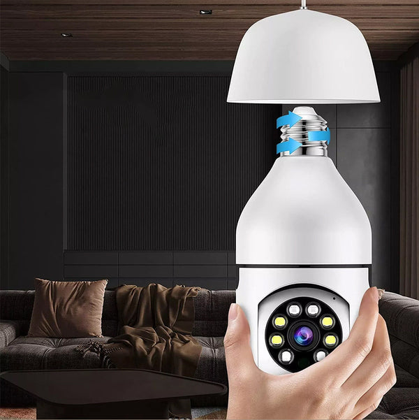 Wireless Security 360° Bulb Camera - Smart WiFi CCTV  Hidden Camera
