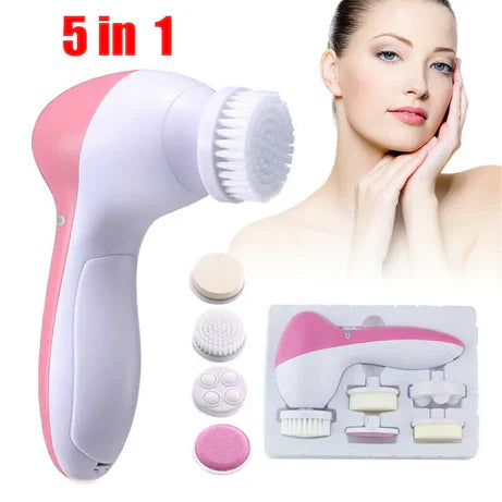 Mega Sale Offer - Imported 5 in 1 Beauty Care Massager Cell Operated Trendy & Luxurious