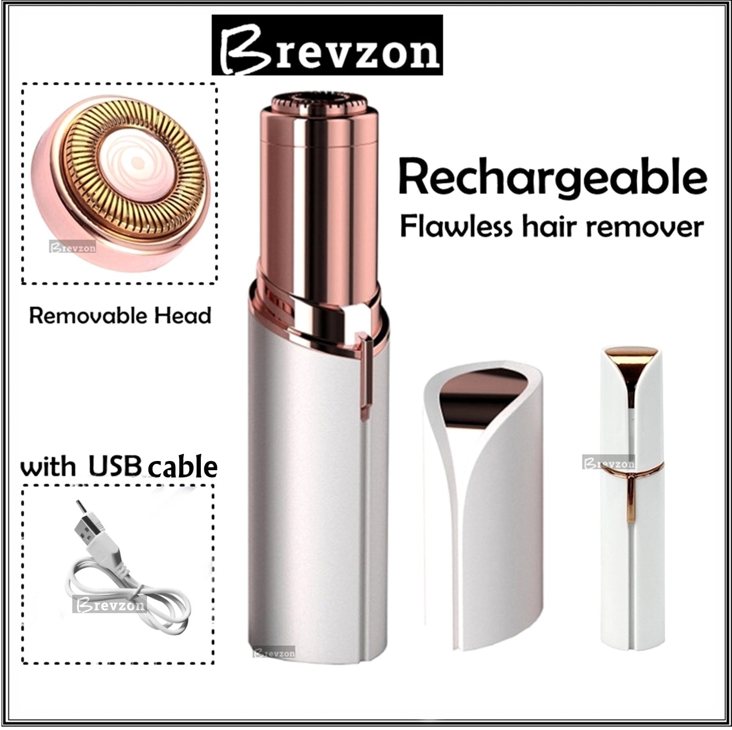 Flawless hair remover Rechargeable Facial Hair Removal Machine For girls Women My Store 