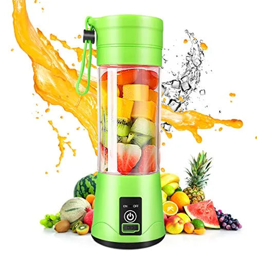6-Blade Portable Portable Juicer Blender – USB Rechargeable | Fresh Juice Anywhere, Anytime