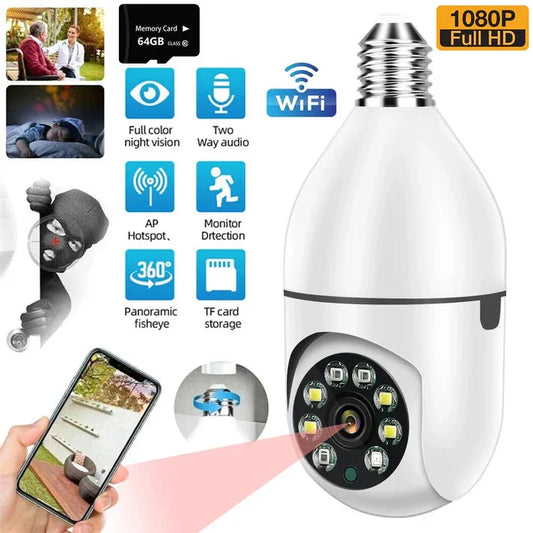 Wireless Security 360° Bulb Camera - Smart WiFi CCTV Camera “Trusted By Customers Like You – Read Their Reviews My Store 